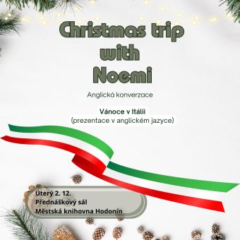 Studentka GOAH Noemi ve své prezentaci v angličtině představí, jak se slaví Vánoce v Itálii – od tradičních zvyků a pokrmů až po regionální zvláštnosti.